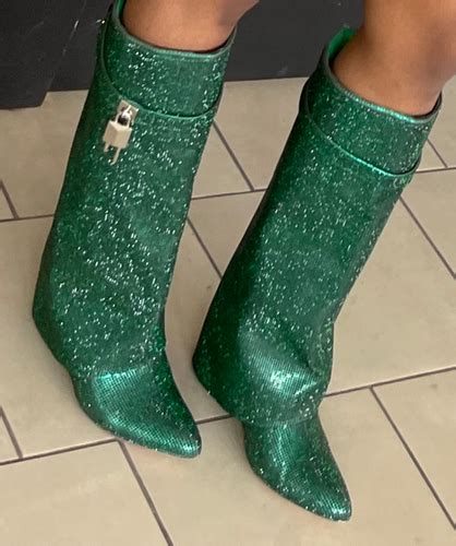 ysl shark boots